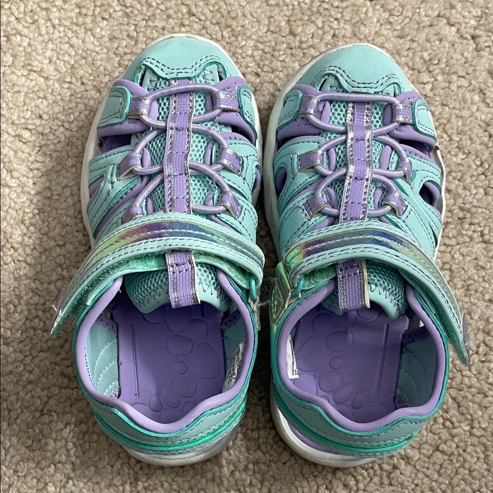 Wonder Nation Aqua and Lavender Sneakers
